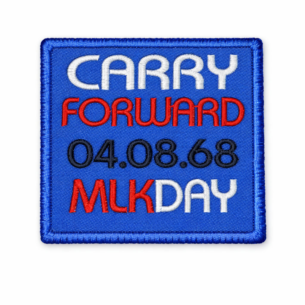 3-PACK BLUE MLK PATCHES