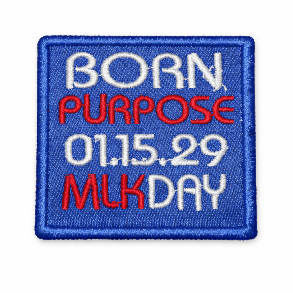 3-PACK BLUE MLK PATCHES
