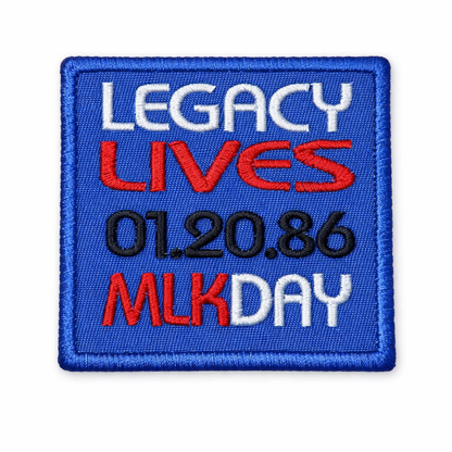 3-PACK BLUE MLK PATCHES