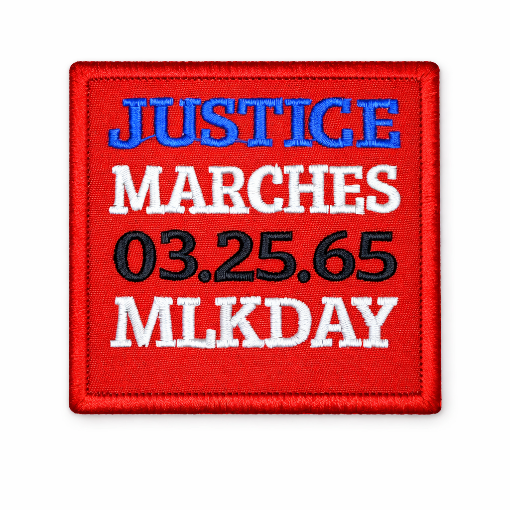 3-PACK RED MLK PATCHES