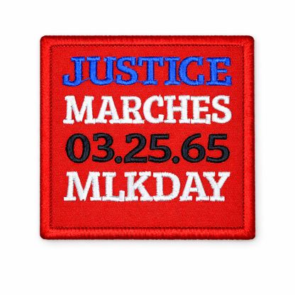 3-PACK RED MLK PATCHES