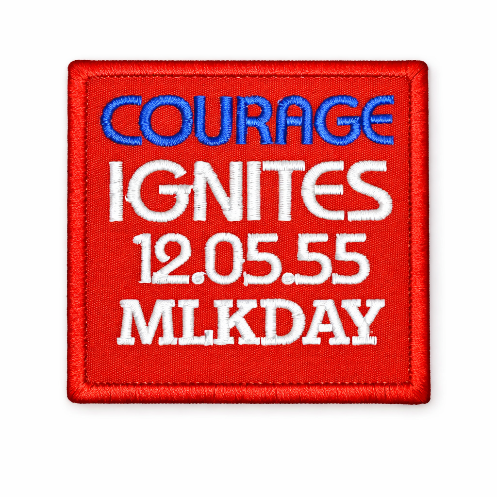 3-PACK RED MLK PATCHES